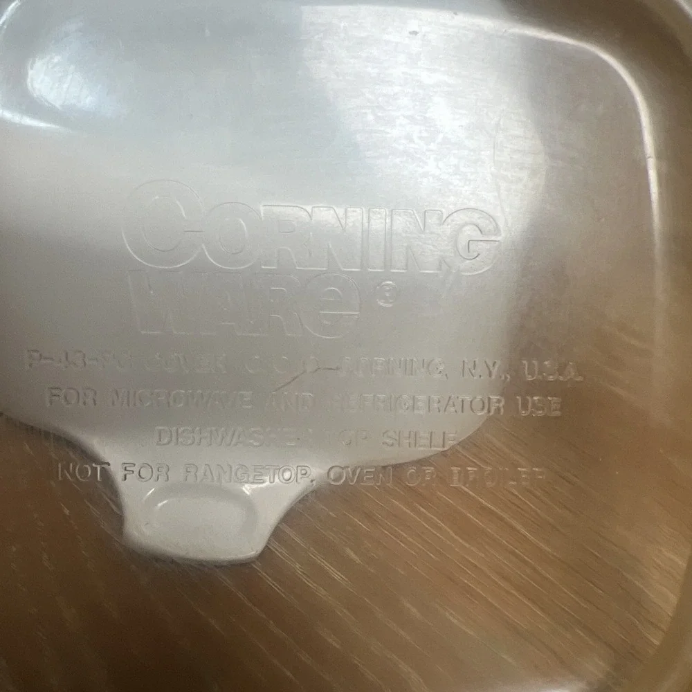 Vintage Corning Ware P-43-B Country Cornflower Basket Mini Casserole Dish